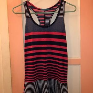 Striped racerback tank